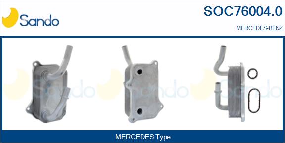 Radiatore olio, olio motore SANDO SOC76004.0