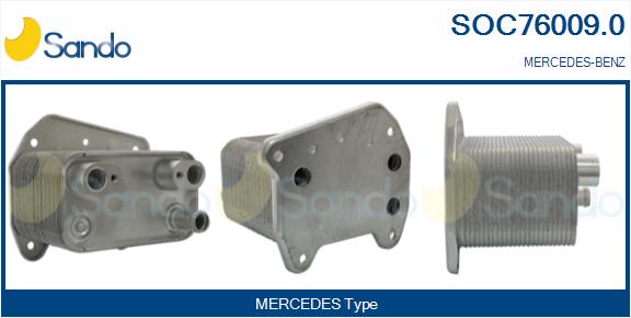 Radiatore olio, olio motore SANDO SOC76009.0