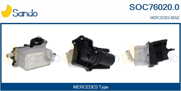 Radiatore olio, olio motore SANDO SOC76020.0