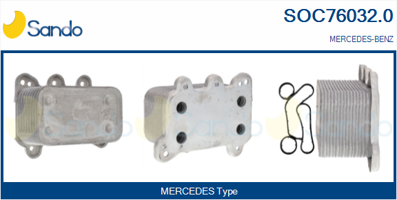 Radiatore olio, olio motore SANDO SOC76032.0