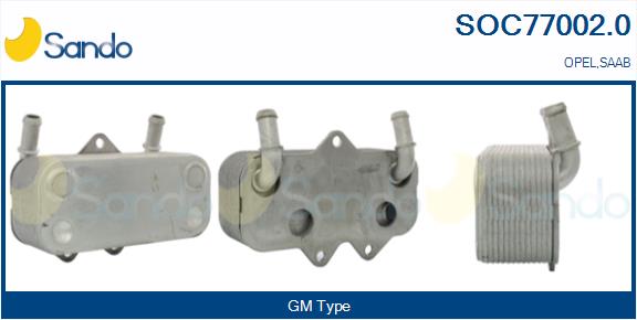Radiatore olio, olio motore SANDO SOC77002.0