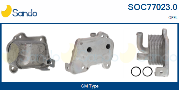 Radiatore olio, olio motore SANDO SOC77023.0