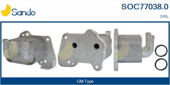 Radiatore olio, olio motore SANDO SOC77038.0