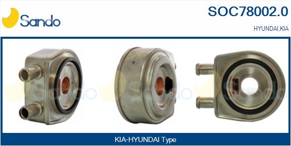 Radiatore olio, olio motore SANDO SOC78002.0