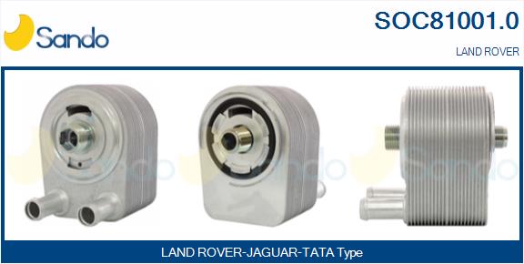 Radiatore olio, olio motore SANDO SOC81001.0