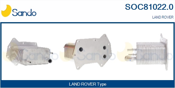 Radiatore olio, olio motore SANDO SOC81022.0