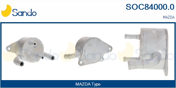 Radiatore olio, olio motore SANDO SOC84000.0