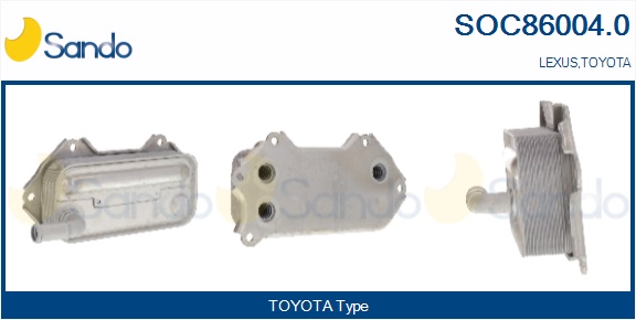 Radiatore olio, olio motore SANDO SOC86004.0