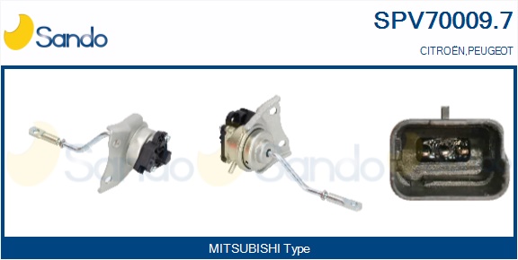 Elemento di regolazione, turbocompressore SANDO SPV70009.7