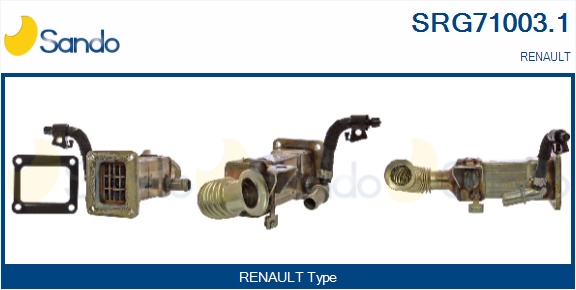 Radiatore, ricircolo gas scarico SANDO SRG71003.1