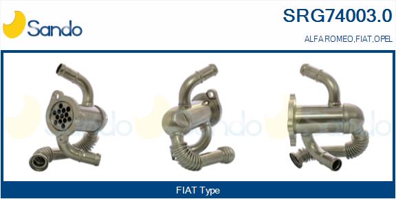 Radiatore, ricircolo gas scarico SANDO SRG74003.0