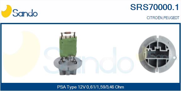 Resistenza, ventilatore abitacolo SANDO SRS70000.1