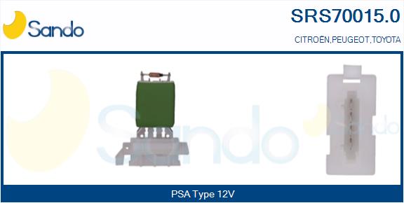 Resistenza, ventilatore abitacolo SANDO SRS70015.0