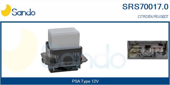 Resistenza, ventilatore abitacolo SANDO SRS70017.0