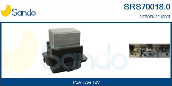 Resistenza, ventilatore abitacolo SANDO SRS70018.0