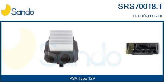Resistenza, ventilatore abitacolo SANDO SRS70018.1
