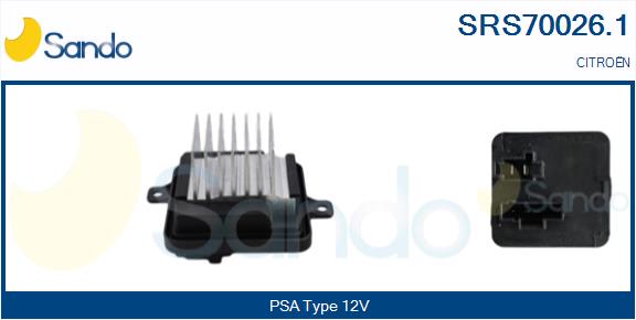 Resistenza, ventilatore abitacolo SANDO SRS70026.1