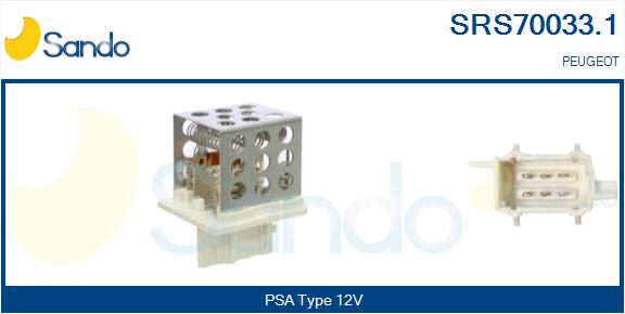 Resistenza, ventilatore abitacolo SANDO SRS70033.1