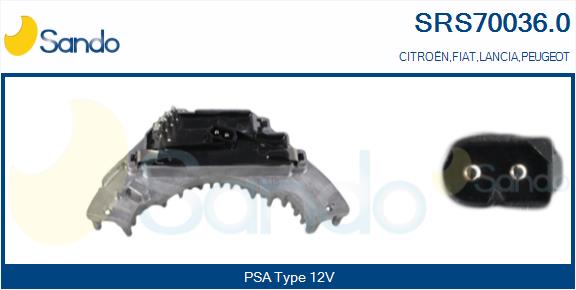 Resistenza, ventilatore abitacolo SANDO SRS70036.0