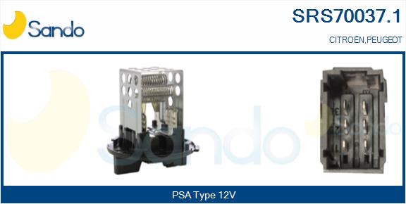 Resistenza, ventilatore abitacolo SANDO SRS70037.1