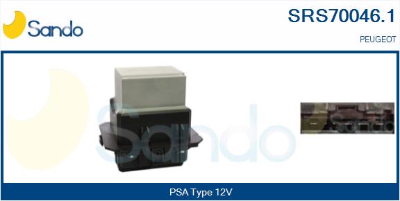 Resistenza, ventilatore abitacolo SANDO SRS70046.1