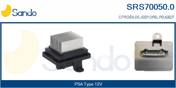 Resistenza, ventilatore abitacolo SANDO SRS70050.0