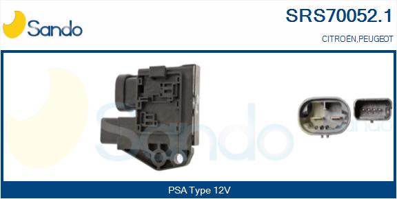 Resistore addizionale, elettromotore-ventola radiatore SANDO SRS70052.1