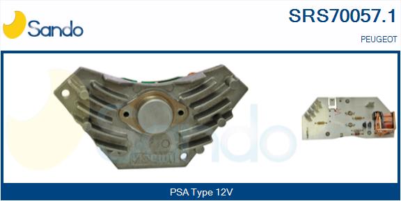 Resistore addizionale, elettromotore-ventola radiatore SANDO SRS70057.1