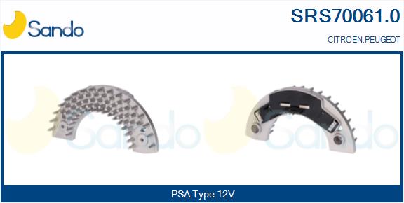 Resistenza, ventilatore abitacolo SANDO SRS70061.0