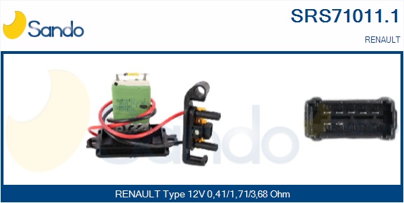 Resistenza, ventilatore abitacolo SANDO SRS71011.1