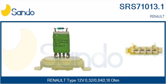 Resistenza, ventilatore abitacolo SANDO SRS71013.1