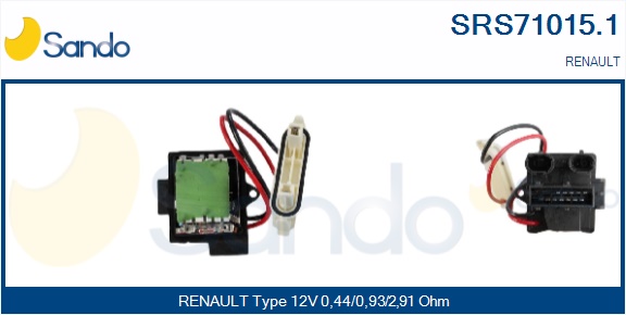 Resistenza, ventilatore abitacolo SANDO SRS71015.1