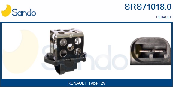 Resistore addizionale, elettromotore-ventola radiatore SANDO SRS71018.0