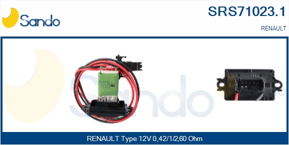 Resistenza, ventilatore abitacolo SANDO SRS71023.1