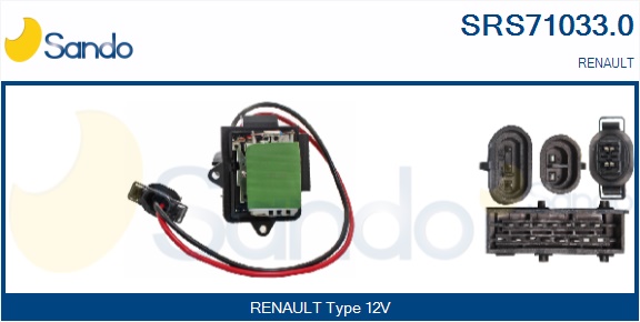 Resistenza, ventilatore abitacolo SANDO SRS71033.0