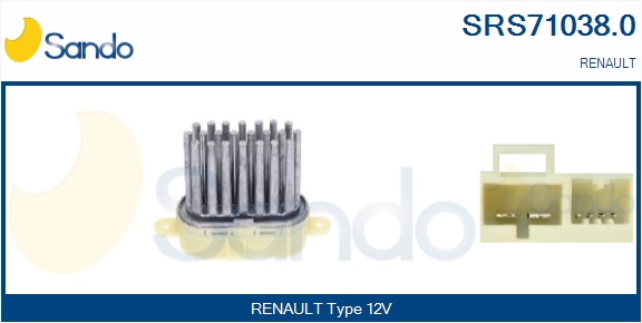Resistenza, ventilatore abitacolo SANDO SRS71038.0