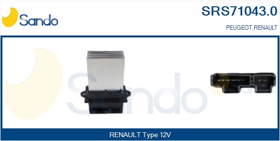 Resistenza, ventilatore abitacolo SANDO SRS71043.0
