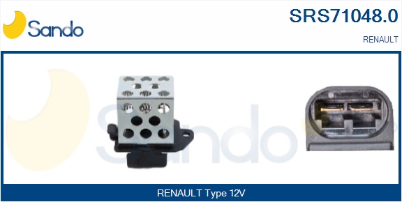 Resistore addizionale, elettromotore-ventola radiatore SANDO SRS71048.0