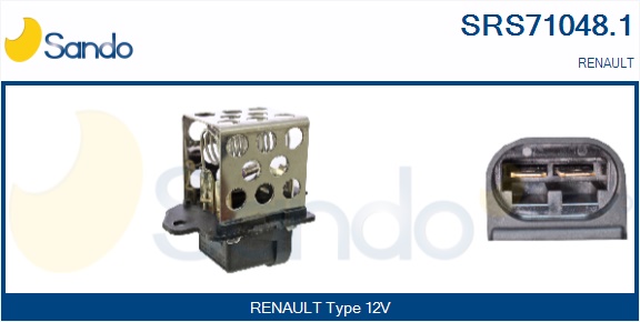 Resistore addizionale, elettromotore-ventola radiatore SANDO SRS71048.1