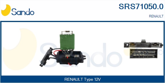 Resistenza, ventilatore abitacolo SANDO SRS71050.0