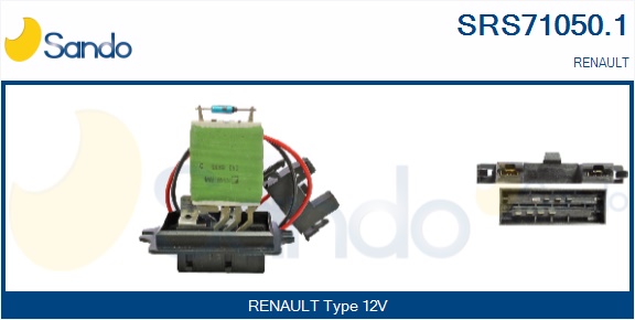 Resistenza, ventilatore abitacolo SANDO SRS71050.1