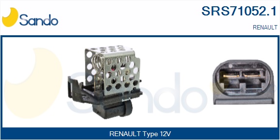 Resistore addizionale, elettromotore-ventola radiatore SANDO SRS71052.1