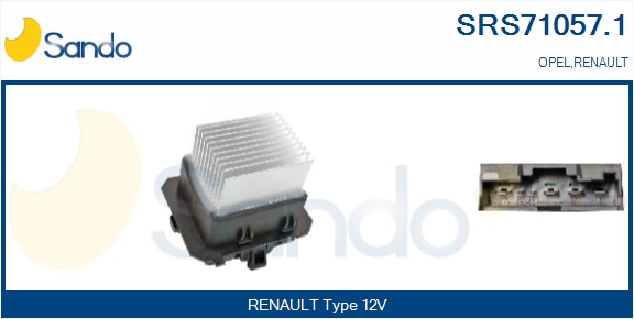 Resistenza, ventilatore abitacolo SANDO SRS71057.1