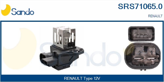 Resistore addizionale, elettromotore-ventola radiatore SANDO SRS71065.0