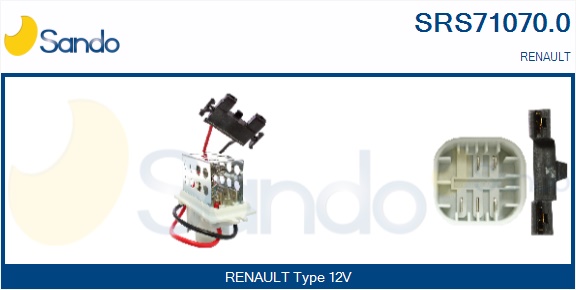 Resistenza, ventilatore abitacolo SANDO SRS71070.0