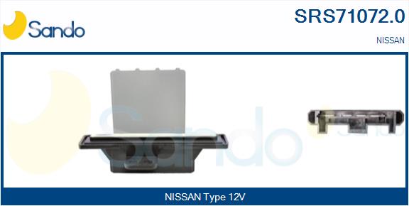 Resistenza, ventilatore abitacolo SANDO SRS71072.0