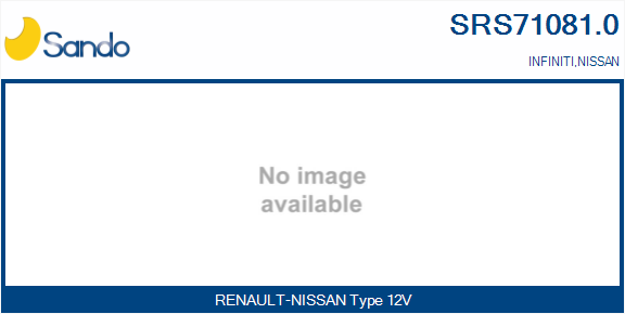 Resistore addizionale, elettromotore-ventola radiatore SANDO SRS71081.0