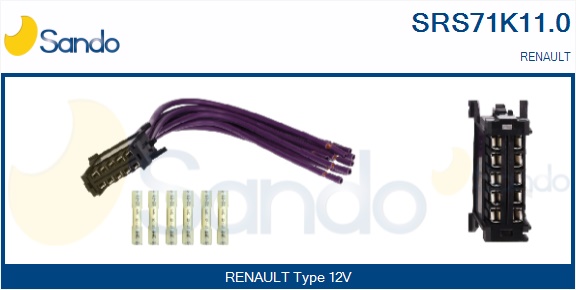 Fascio cavi, termoventilat. abitacolo(sistema preriscal. mot SANDO SRS71K11.0