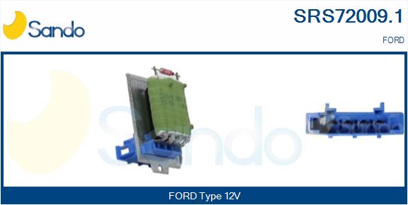 Resistenza, ventilatore abitacolo SANDO SRS72009.1