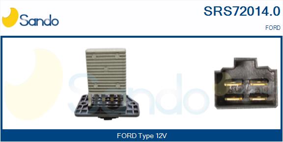 Resistenza, ventilatore abitacolo SANDO SRS72014.0